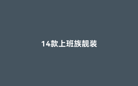 14款上班族靓装